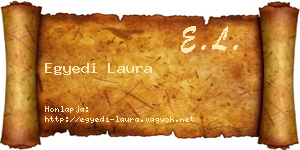 Egyedi Laura névjegykártya